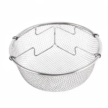 

Stainless Steel Round Fry Chef Basket Strainer Net French Fries Fried Food Kitchen Colander Mesh Rinse Filter Cooking Tool
