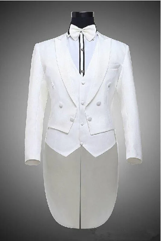 Swallow-Tailored-Coat-White-Black-3-Pieces-JacketPantVentBowtie-Shawl-Collar-Fashion-Men-Suits-Bespoke-Slim-Fit (2)