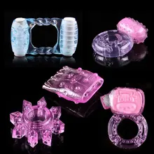 5pcs pack Silikon Penis Rings Cock Vibration Ring Cockrings Vibration Ring for Penis Sex Product for