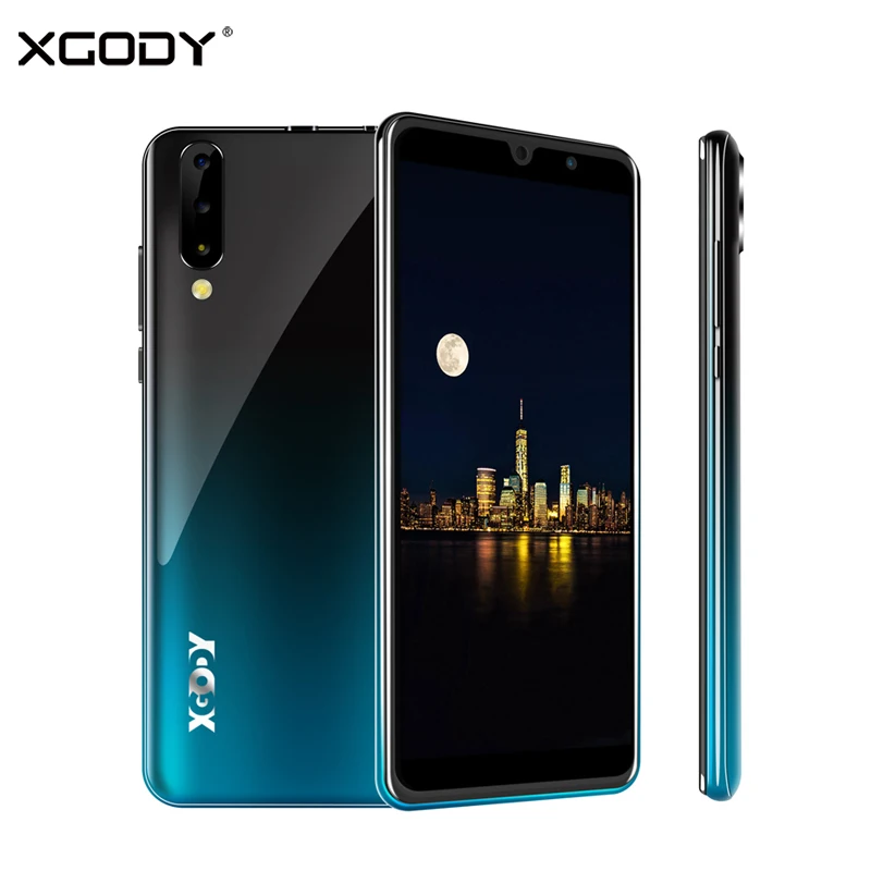 XGODY 3g мобильный смартфон Android 9,0 " 18:9 2 Гб 16 Гб MTK6580 четырехъядерный процессор две sim-карты 5 Мп камера gps WiFi мобильный телефон P30 2800 мАч