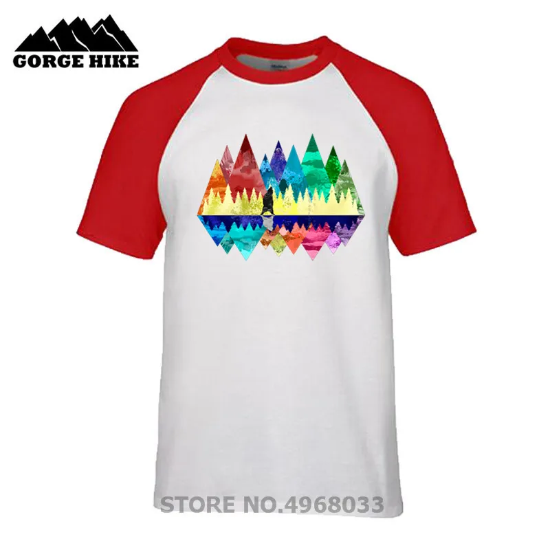 Creative Design Couple Clothes T shirts nature, mountains, landscape, outdoors, hiking, bear, animals, mtb T-shirt 3D Print male