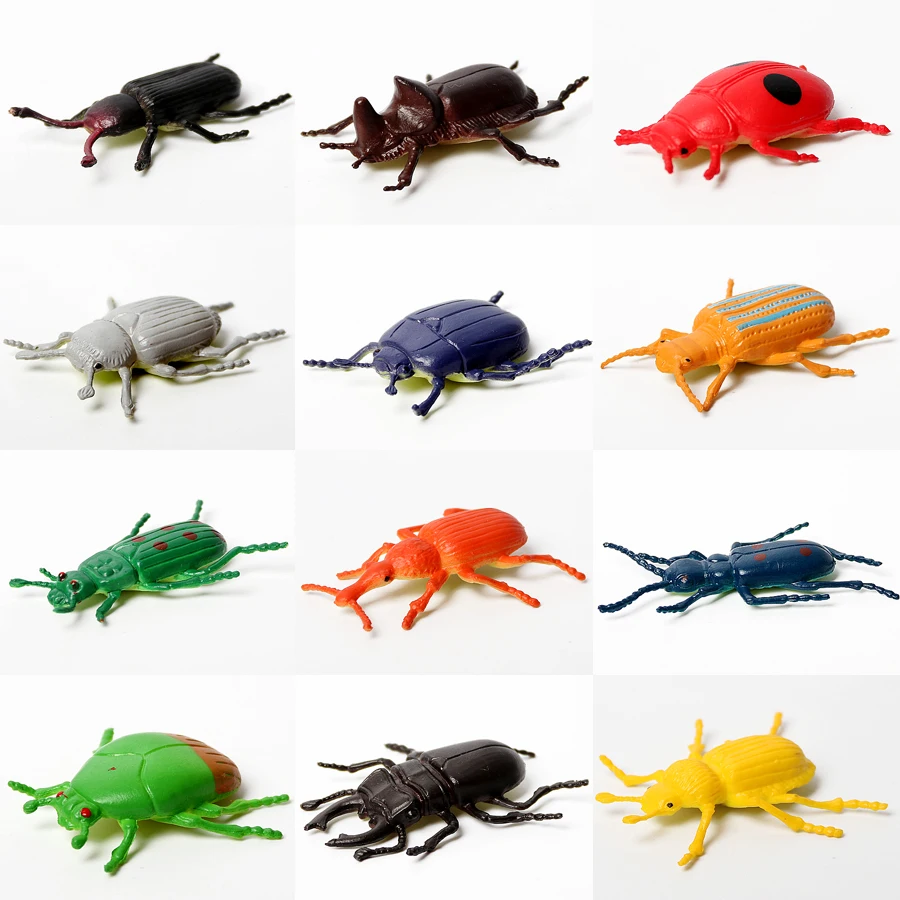 カブトムシ カエル バタフライキャラクターアクションフィギュアモデルおもちゃを含む12個のリアルな各種リアルなプラスチック昆虫 Aliexpress Toys Hobbies