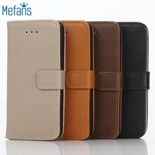 Mefans for iPhone SE leather case hot Retro Crazy Horse flip wallet leather case for iPhone SE case