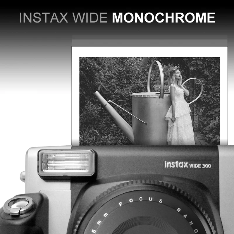 Fujifilm Instax Wide Monochrome Mono мгновенная фотография 60 пленка для Fuji WIDE 100 210 300 камера|fujifilm