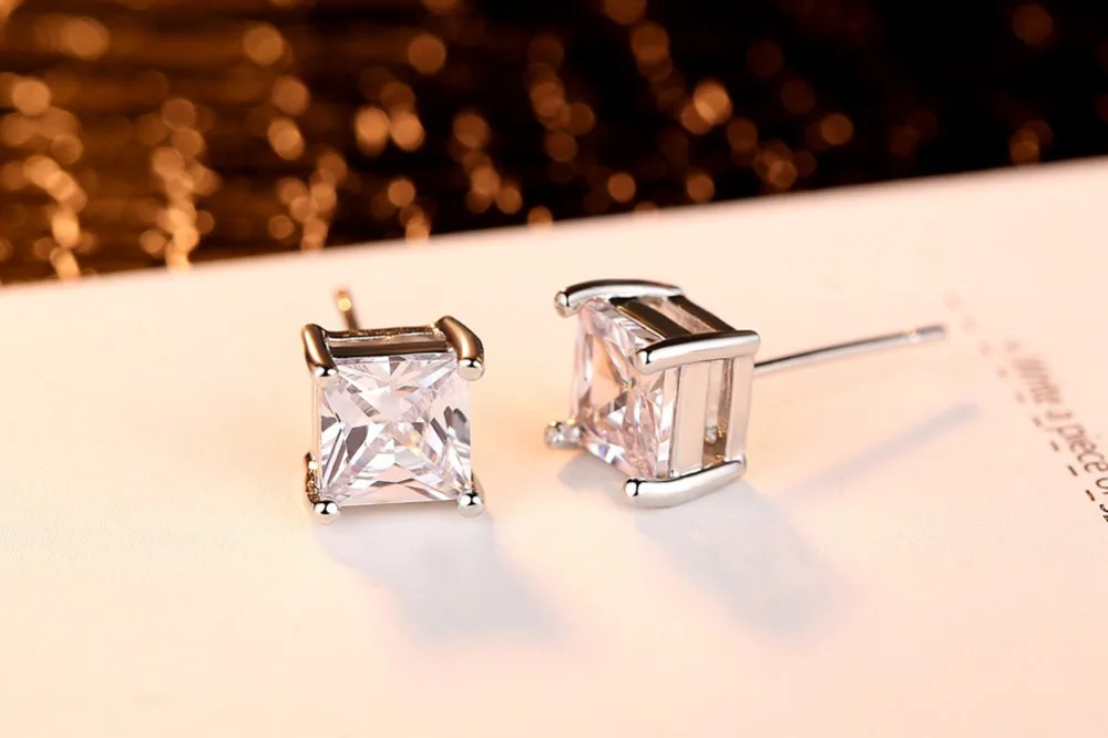 Moonso Роскошные AAA циркон золото Мона Лиза покрытием brincos серьги гвоздики для женщин ювелирные изделия hfh6 E4878