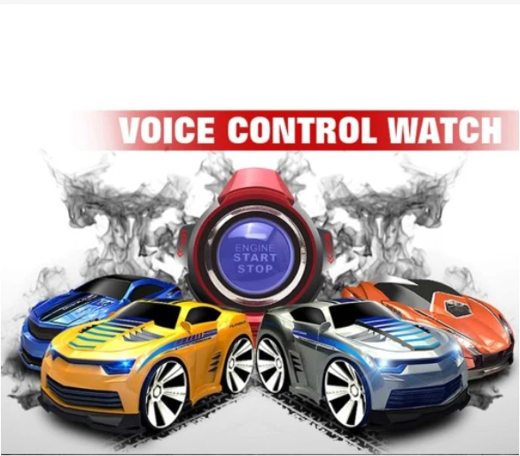 Voice Command RC Car Rechargeable 2.4Ghz Smart Watch Radio Control Creative Voice Activated Racing Cars Remote Control Vehicles