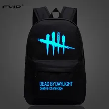 Крутая игра рюкзак Dead By Daylight светящиеся рюкзаки для подростков школьная сумка дорожные сумки