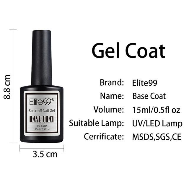 Elite99 15ML Top Basis Mantel Primer Soak Off Gel Nagellack Gel Lack Long Lasting Gel Polnischen Semi Permanent nagel Gel Lack
