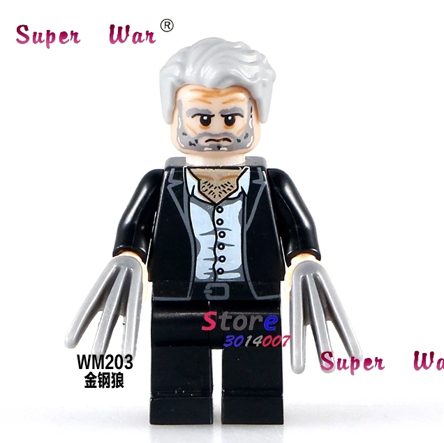 

1PCS model building blocks action superheroes Wolverine Bricks kits Christmas dolls diy toys for children gift