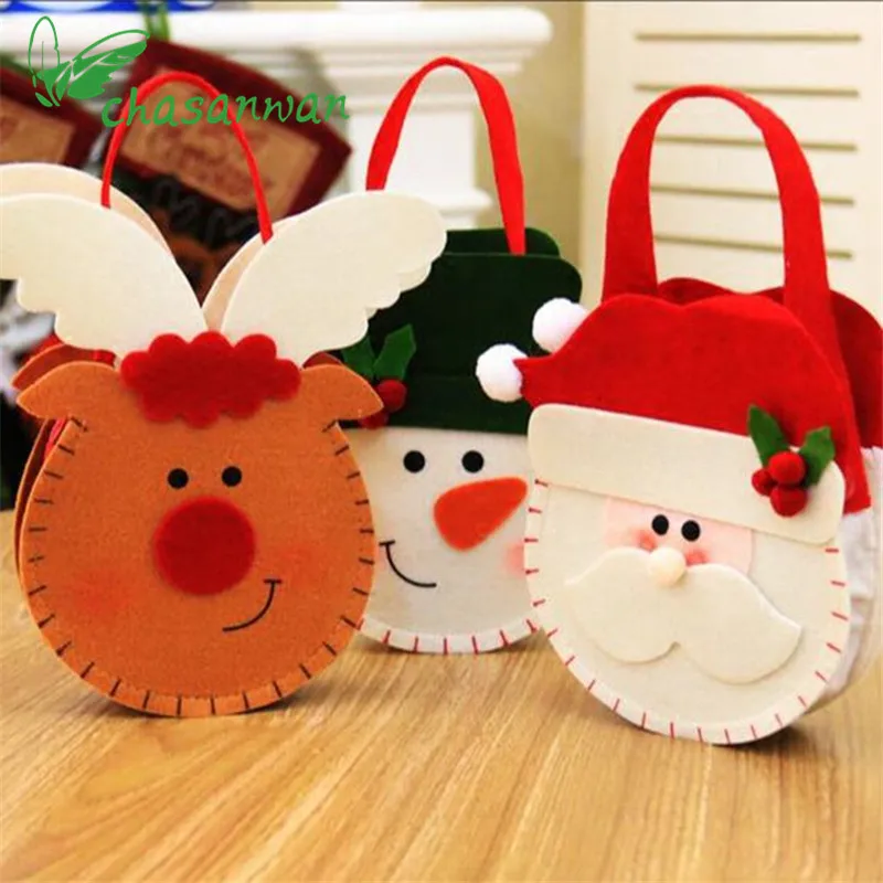 Navidad новогодний Рождественский подарок трехмерный подарок сумки для конфет рождественские украшения для дома вечерние украшения Natal. Q