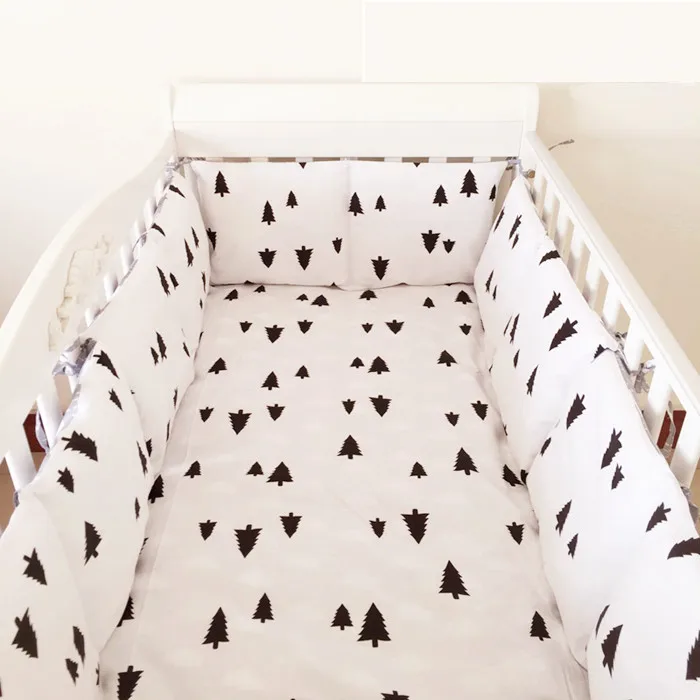 

Promotion! 6pcs baby bedding full unpick and wash bed linen 100% cotton ,include (bumper+sheet+pillow cover)