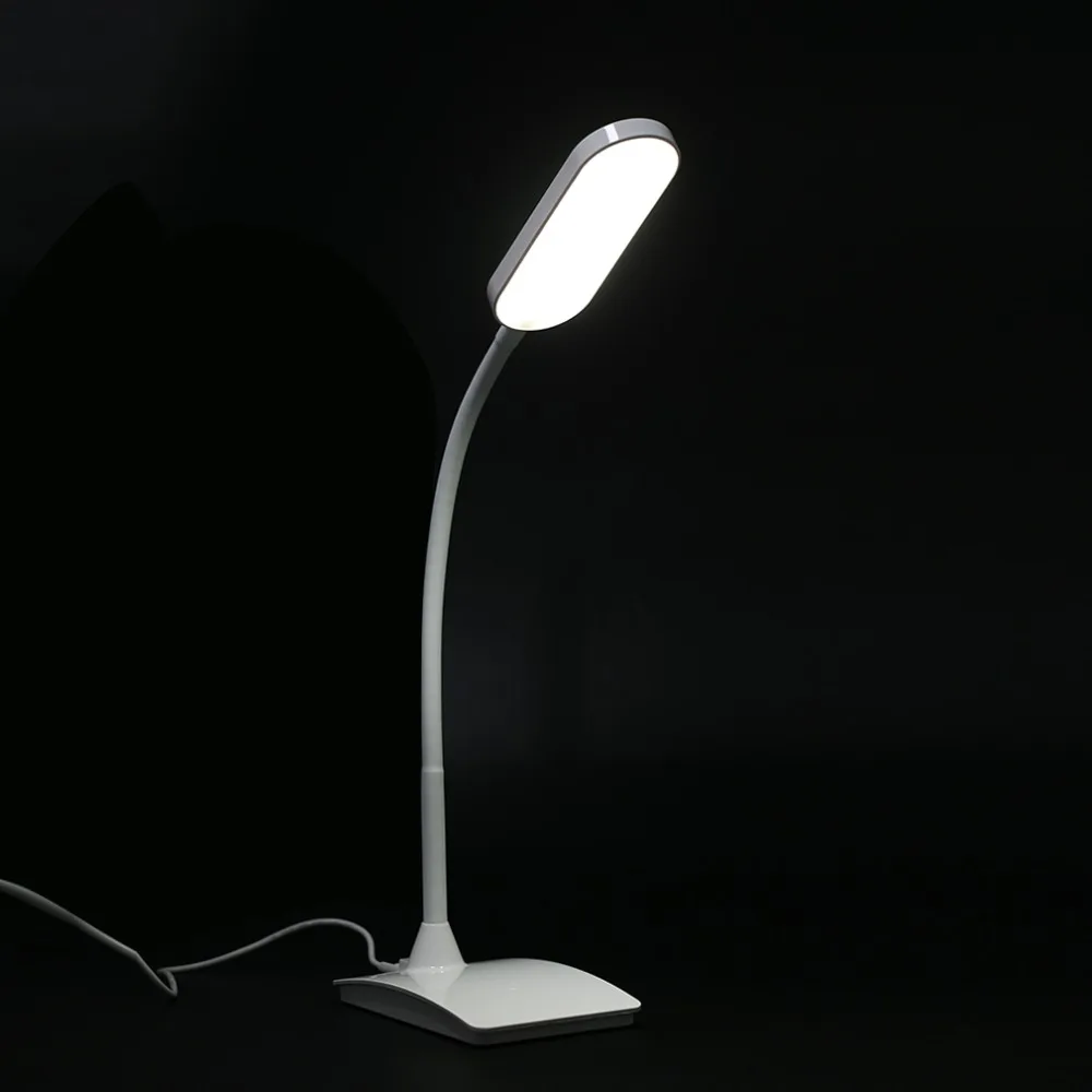 

2017 newest FX002B Flexible Rechargeable LED Reading Eye Protection Desk Lamp Bright 3-level Dimmable Adjustable Table Lamp