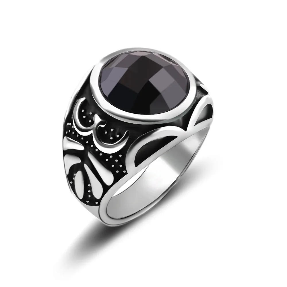 vintage turkish beach punk geometry ring set ethnic carved silver plated boho midi finger ring knuckle black onyx charm anelli - Black Onyx Wedding Ring vintage turkish beach punk geometry ring set ethnic carved silver plated boho midi finger ring knuckle black onyx charm anelli - Black Onyx Wedding Ring