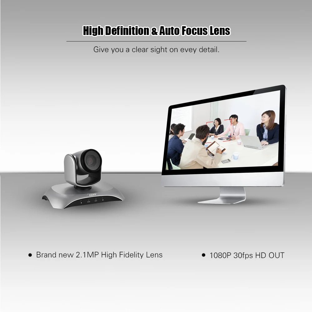 Aibecy 1080 P видеоконференции Камера HD из 10X Оптический зум автофокусировки автоматического сканирования plug-n-play с удаленный Управление для офиса