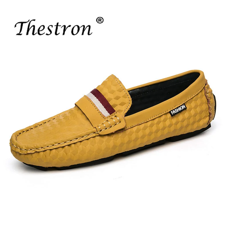 

Thesron Man Casual Shoes with Fur PU Leather Driving Shoes for Male Black Brown Man Loafers Flat Autumn Winter Warm Slip-on Shoe