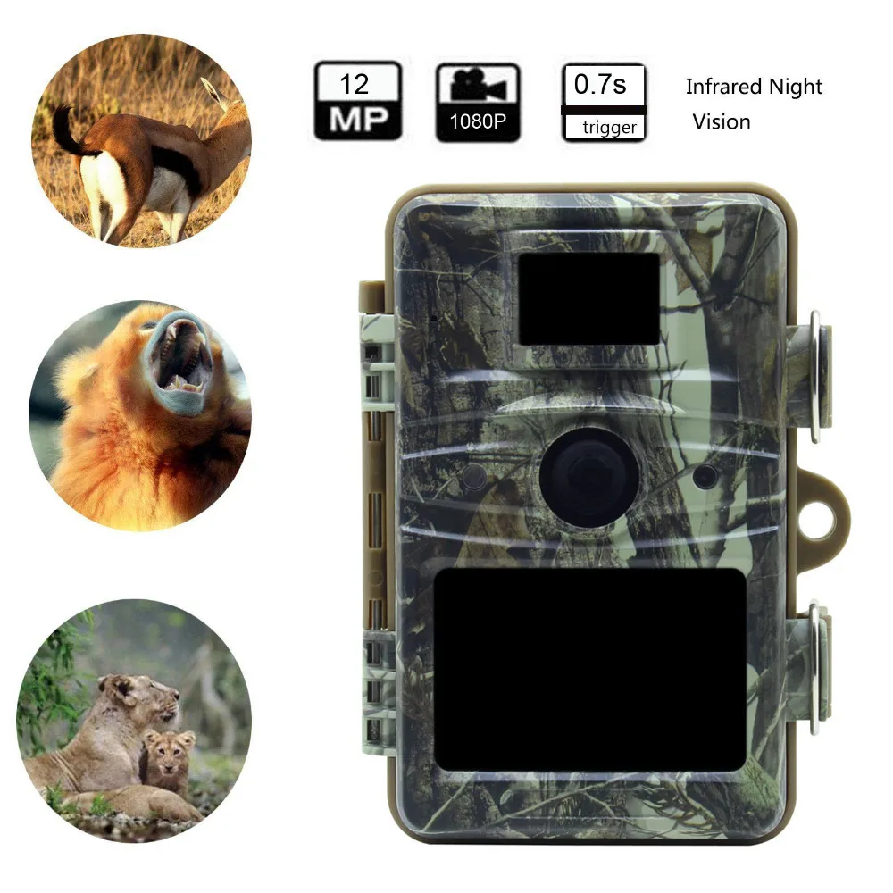 Foto da Vida Digitais à Prova Tensdarcam Armadilha Selvagem Caça Câmera hd Night Vision Rd1005 Ip66 Hunter Trail Cam Recoder d' Água 12mp 2 Tensdarcam 12MP Armadilha Foto Da Vida Selvagem