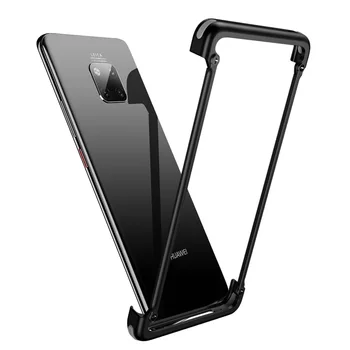 

OATSBASF Airbag Bumper Metal case For Huawei Mate 20 Case Personality Metal Cover For Huawei Mate 20 6.53 inch 360 Degree Case