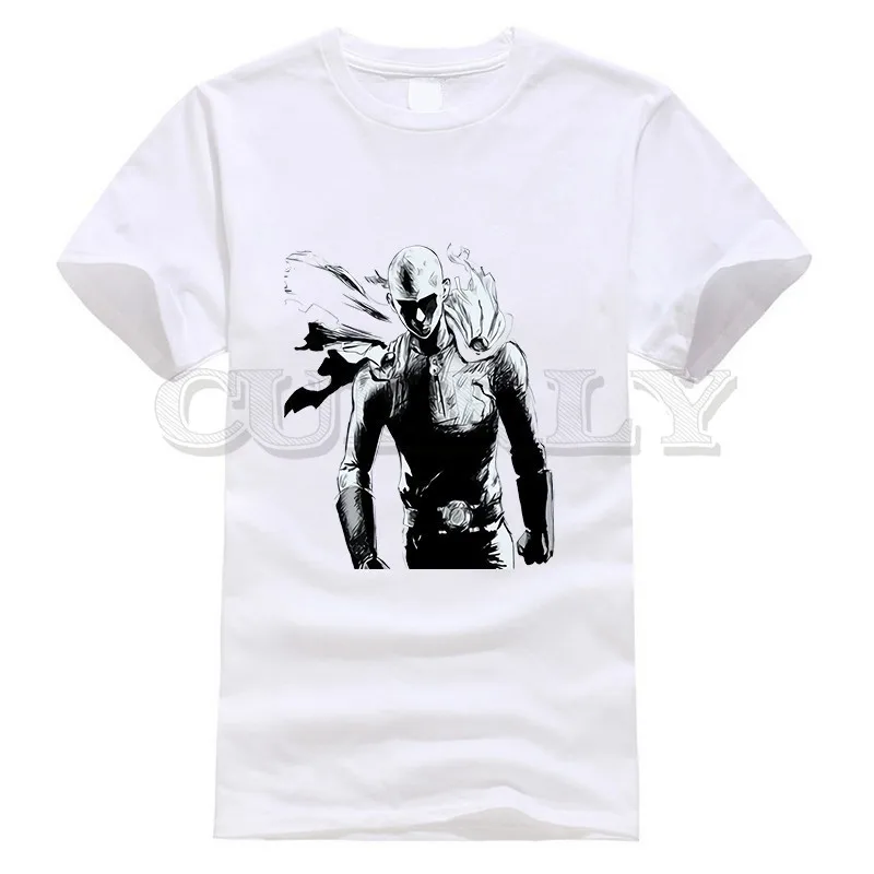

2019 New T-shirt Short Sleeve One Punch Man Saitama Thsirt Japan Anime Cartoon Summer Dress Men Tee Clothing Funny T Shirt Retro