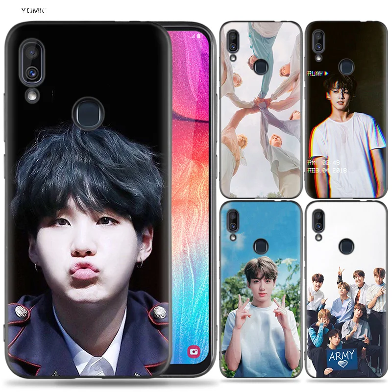 

Silicone Case for Samsung Galaxy A30 A50 A10 A20 A70 A40 M10 M20 M30 A6 A8 J4 J6 J8 Plus A7 A9 2018 Bangtan Boys Kpop