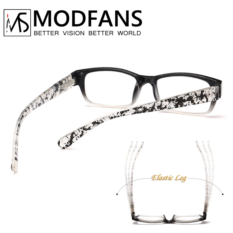 Reading Glasses Women Glasses Male Square PC Frame Clear Glass Lens Fashion design With Diopter 1 1.5 2 2.5 3 3.5 4