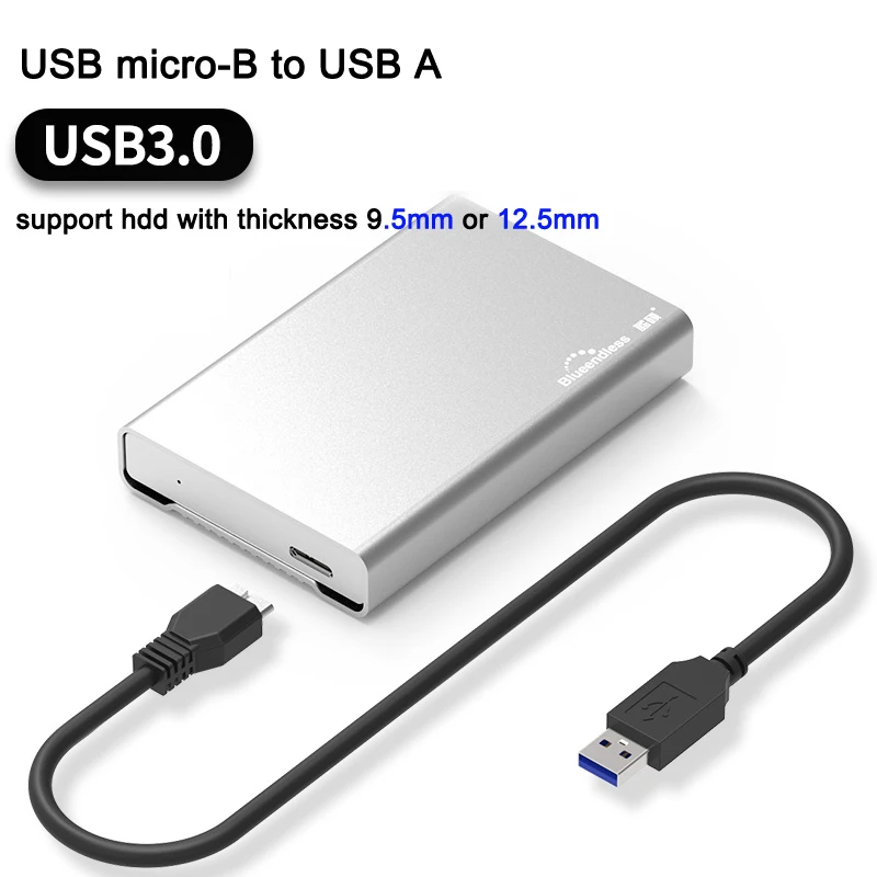 Продажа 2,5 hdd корпус sata высокоскоростной Тип C 3,1 USB micro B 3,0 для sata hdd корпус Полный алюминиевый ноутбук жесткий диск caddys