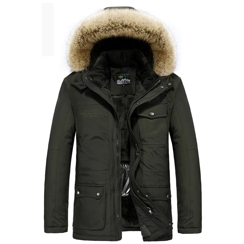 Бренд AFS джип зимняя куртка мужская умная нагревательная температура Контролируемая флисовая Парка мужская-40 градусов Россия пальто