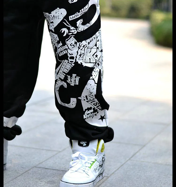Новые весенние уличные хлопковые спортивные штаны для мужчин хип-хоп дизайнерские штаны для бега с принтом