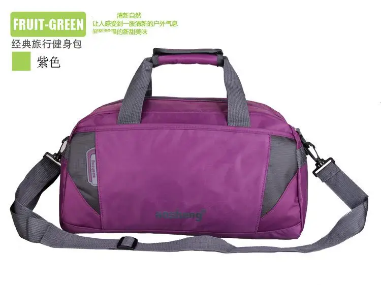 Брендовые новые сумки для спортзала, брендовые Водонепроницаемые многофункциональные уличные мужские багажные дорожные сумки, мужские рюкзаки, спортивные сумки, спортивная сумка - Цвет: purple