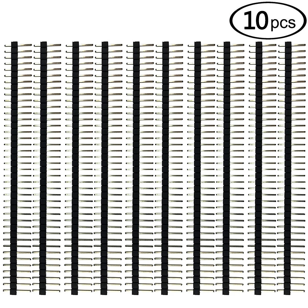 5 x 40pin 2.54mm Single Row Straight Female Header Strip PBC Arduino M
