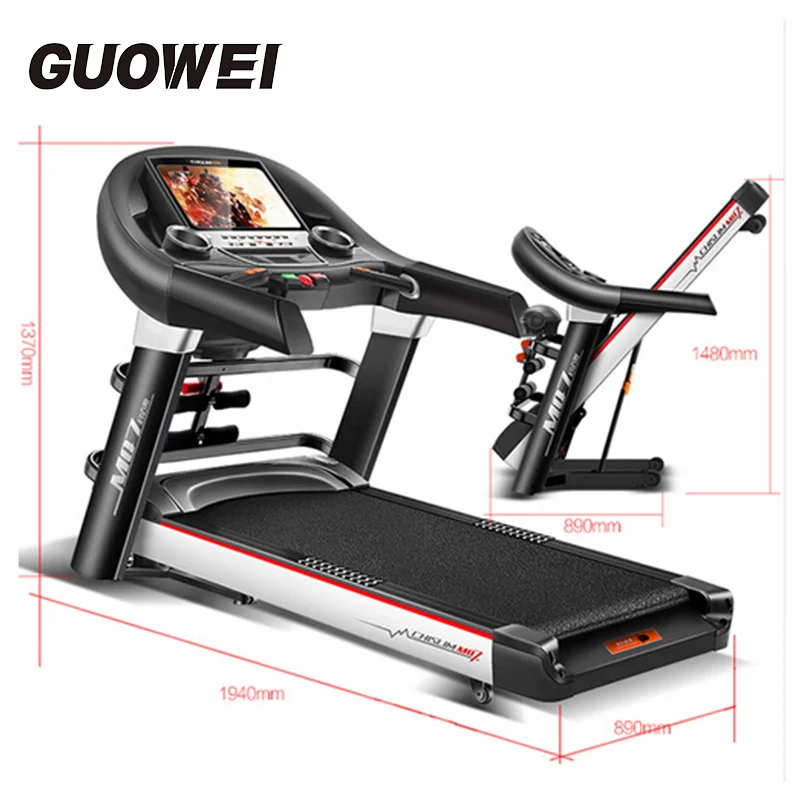 

CHISLIM New 5.5HP Fitness Electric Treadmill Exercise Equipment Motorized Treadmill Gym Home Walking Jogging Running Machine