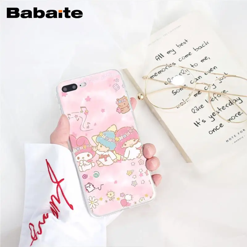 Babaite милый чехол для телефона My Melody Little с двумя звездами для iphone 11 Pro 11Pro Max 8 7 6 6S Plus X XS MAX 5 5S SE XR - Цвет: A7