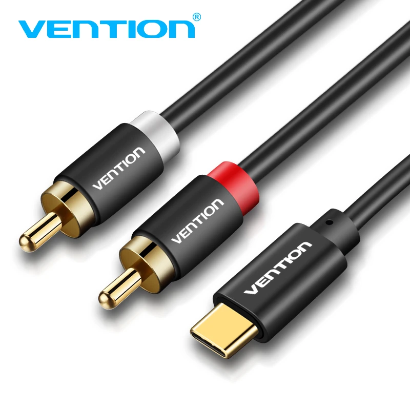 Vention Usb Type C To Rca Cable 2rca Jack Rca Cable Audio Line Type-c 2 Rca  Audio Cable For Sumsang Xiaomi Amplifier Dvd Edifer - Audio & Video Cables  - AliExpress
