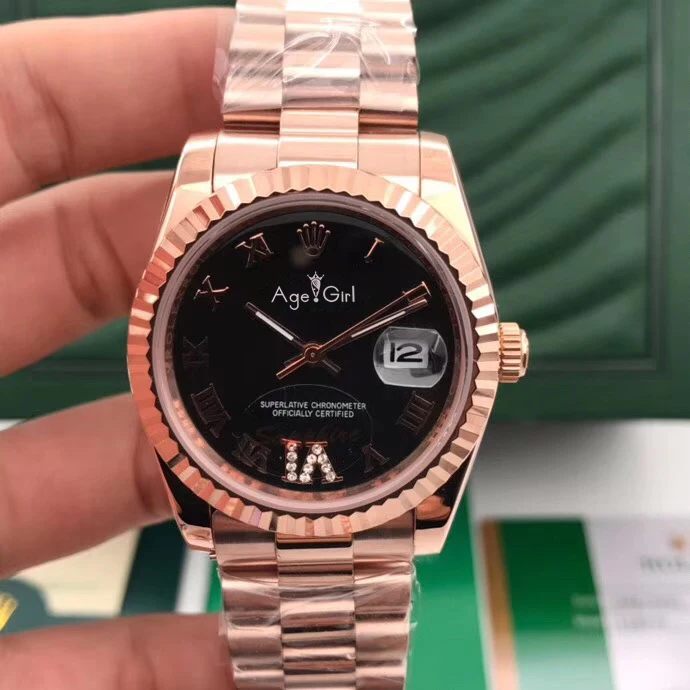 

Luxury Brand New Automatic Mechanical Men Datejust Stainless Steel Sapphire Rose Gold Diamond Rome President Watch 36mm AAA+