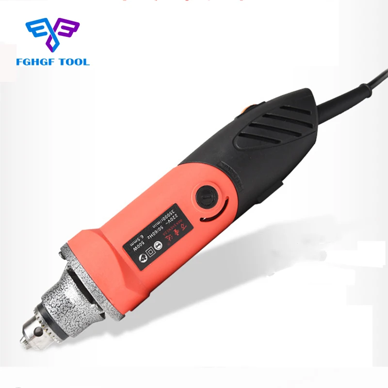 FGHGF 220 V 500W гравер мини Электрический точильный инструмент Аксессуары регулировка скорости дрель шлифовальный станок фрезерный Полировочный, поворотный инструмент