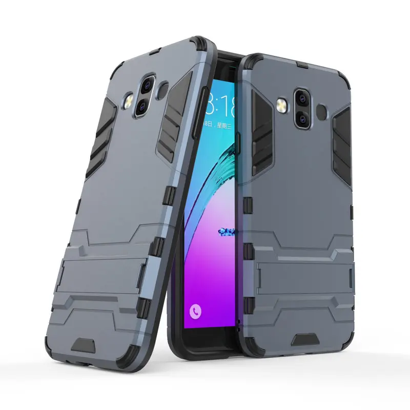 

Armor Shockproof Case For Samsung Galaxy J7 Duo 2018 SM-J720F 3D Shield PC+Silicone Phone Case Cover For Samsung Case Fundas