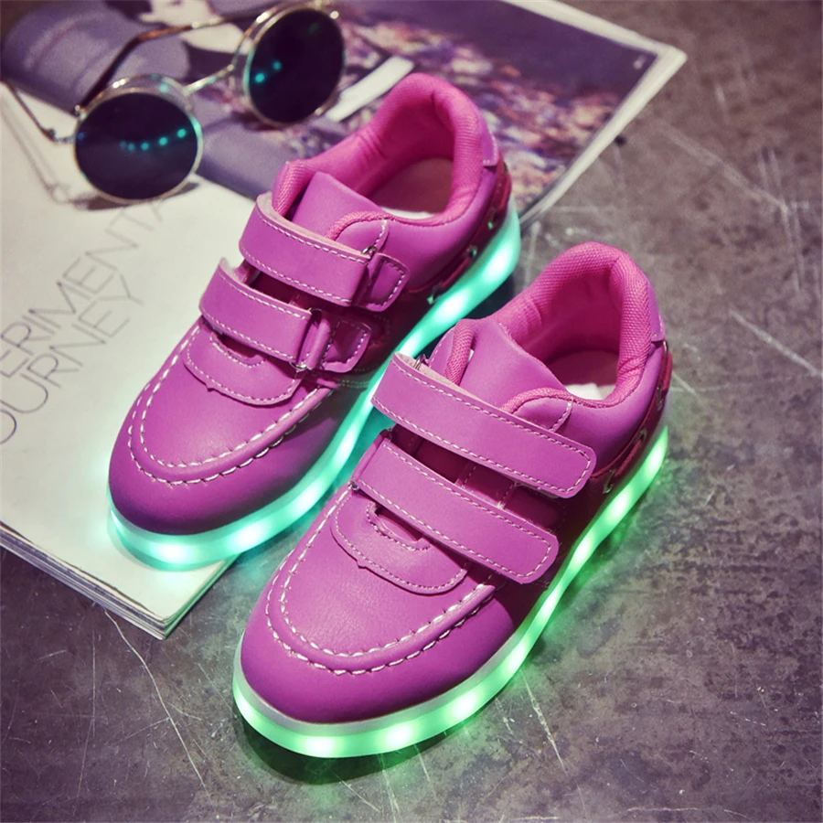 Led Light Shoes For Kids Girls Glowing Sneakers With Luminous Sole
