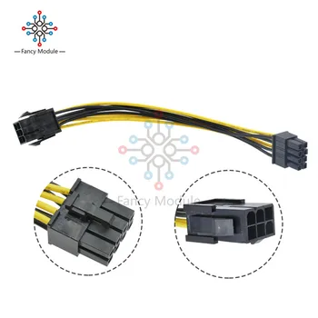 

6 Pin Feamle to 8 Pin Male PCI Express Power Converter Cable CPU Video Graphics Card 6Pin to 8Pin PCIE Power Cable Connector