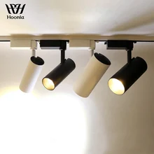 Высококачественный светодиодный светильник для трека s 5 Вт 10 Вт 15 Вт 20 Вт COB Трековый светильник, 2/3-проводной разъем 110 В 220 В светодиодный Трековый светильник ing