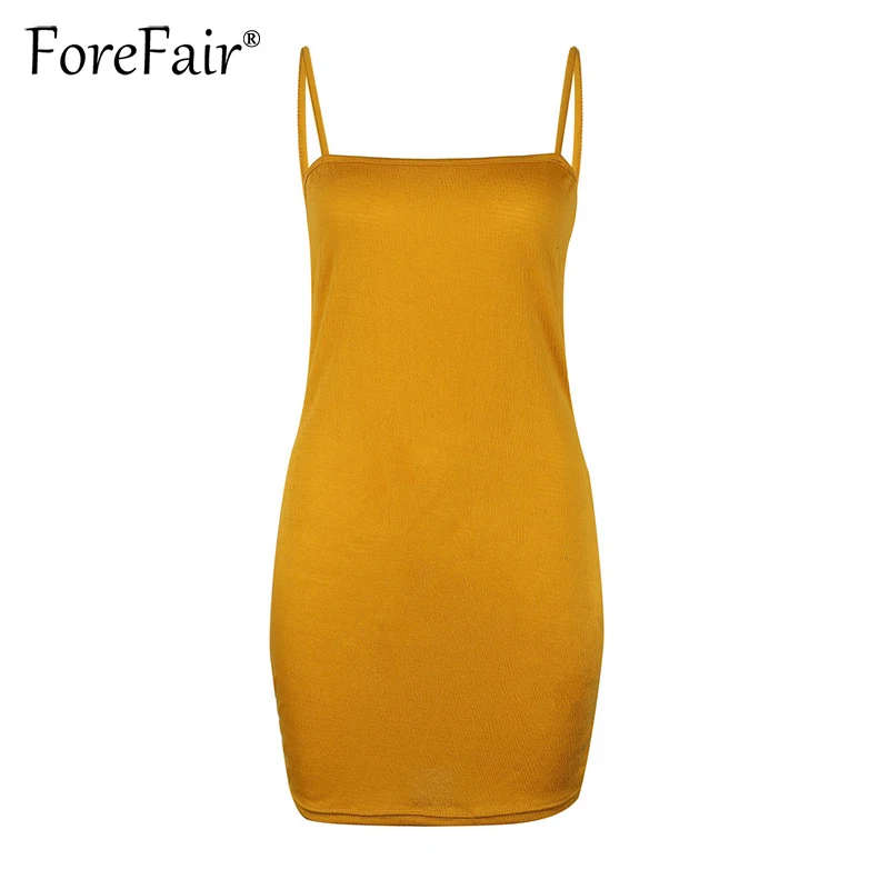 Forefair 2018 летнее платье на бретельках для женщин сексуальное с открытой спиной без