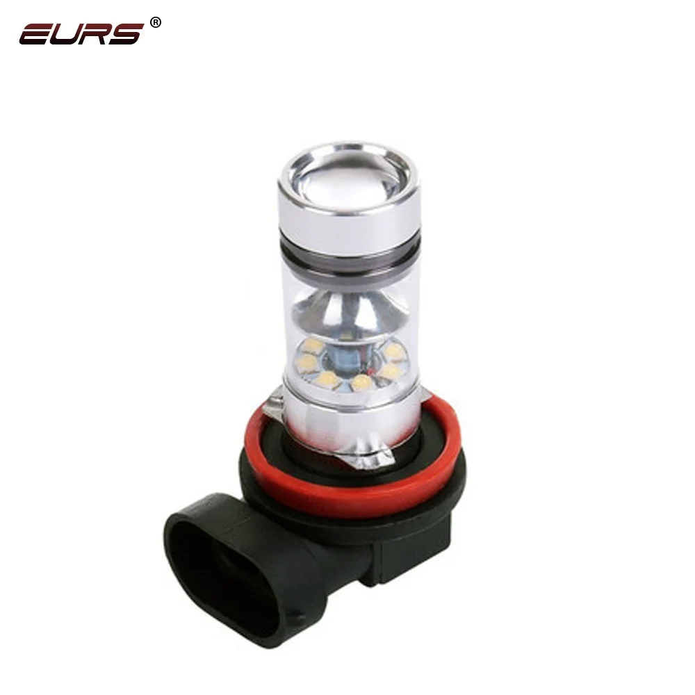 EURS 2 шт. H1 H4 H7 9005 9006 6000K мотоциклетные светодиодные лампы 12V 1000LM мощные Автомобильные фары светодиодные противотуманные фары