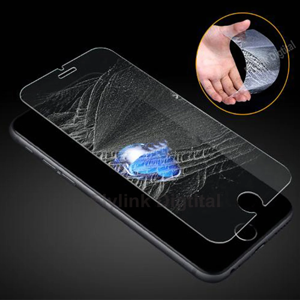 Защитное стекло на iphone 5S Защитная пленка для экрана из закаленного стекла чехол