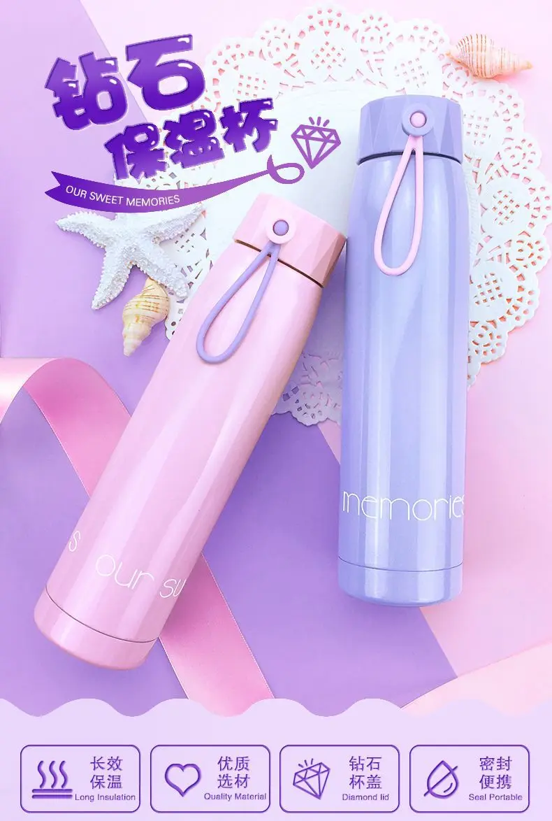 Pinkycolor кофе для путешествий 304 нержавеющая сталь термос стаканчики вакуумные