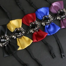 Mantieqingway унисекс деловые галстуки для мужчин свадебные, для жениха галстуки-бабочки для смокинга для женщин Gravats тонкий Vestidos воротник шеи галстуки