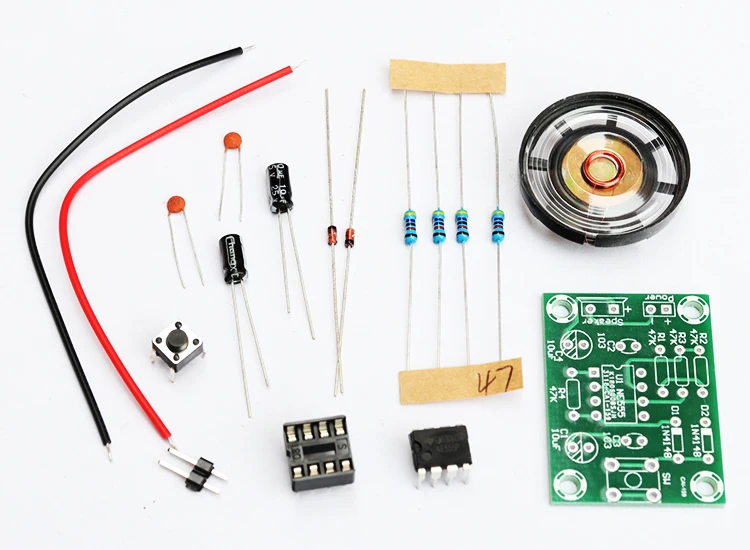 Diy Электронный набор NE555 дверной звонок набор электронная сварочная практика Цифровая музыка электронная продукция Сделай Сам обучение