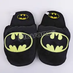 Супергерой Бэтмен Супермен Дэдпул Человек-паук плюшевая обувь домашние зимние тапочки для детей для мужчин и женщин