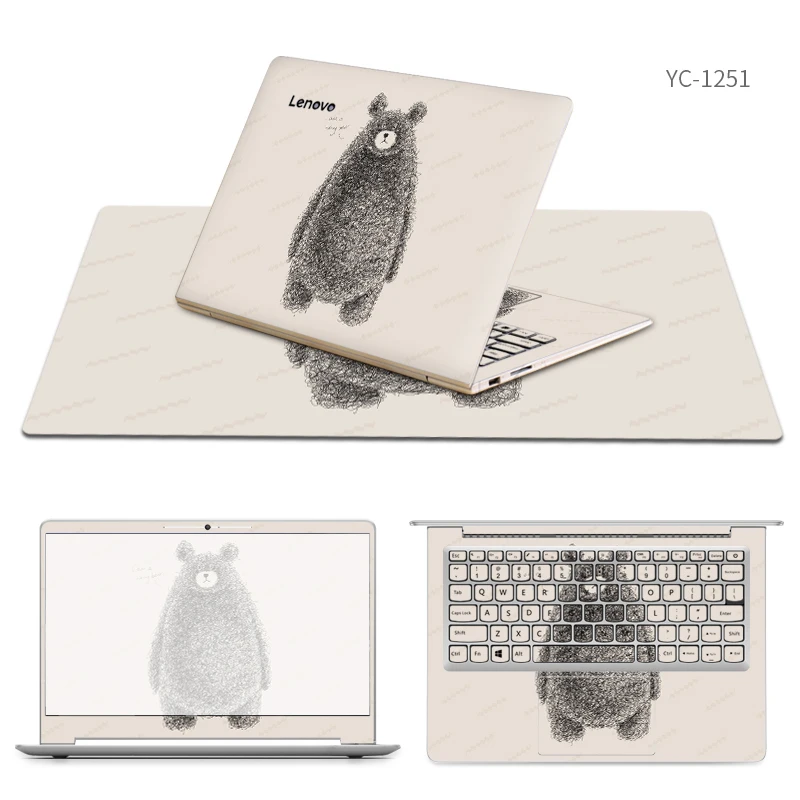 

Laptop Stickers with Same Style Mouse Pad Skin for Lenovo ideapad 310s/710s/510/310/110/300/110s/510s/miix 510/700/720s Cases