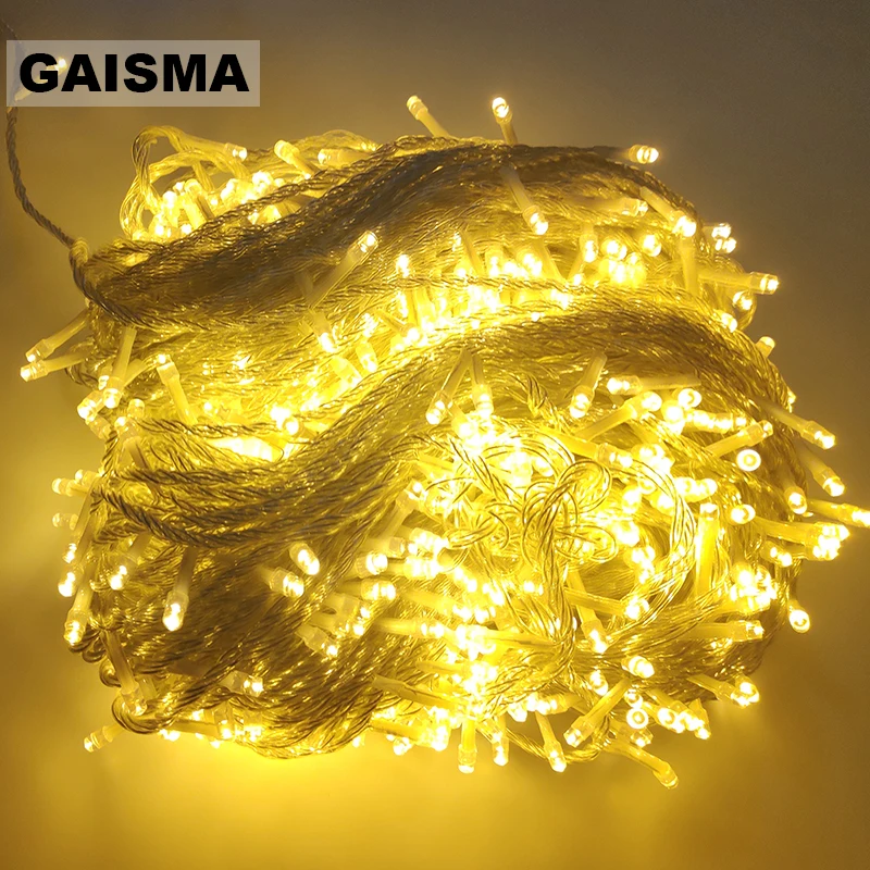 #cheap 10M 20M 30M 50M 100M Garland LED String Lights Wedding Decoration Christmas Fairy Lights Holiday Party Outdoor Lighting Chain