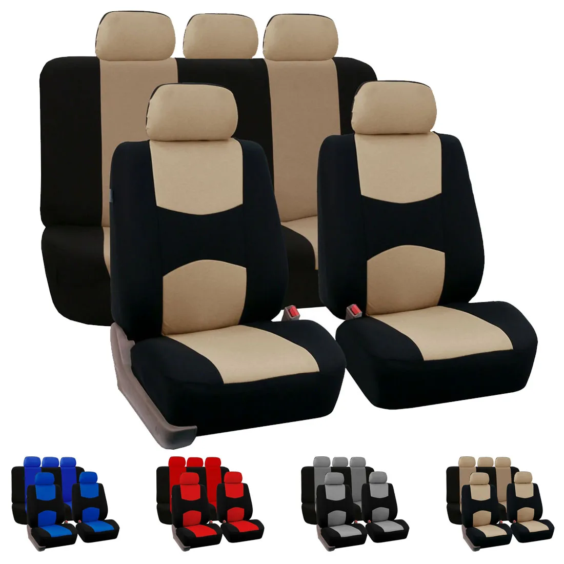 Dewtreetali Full Set Car Seat Covers Universal Fit Car Seat Protectors Auto font b Interior b