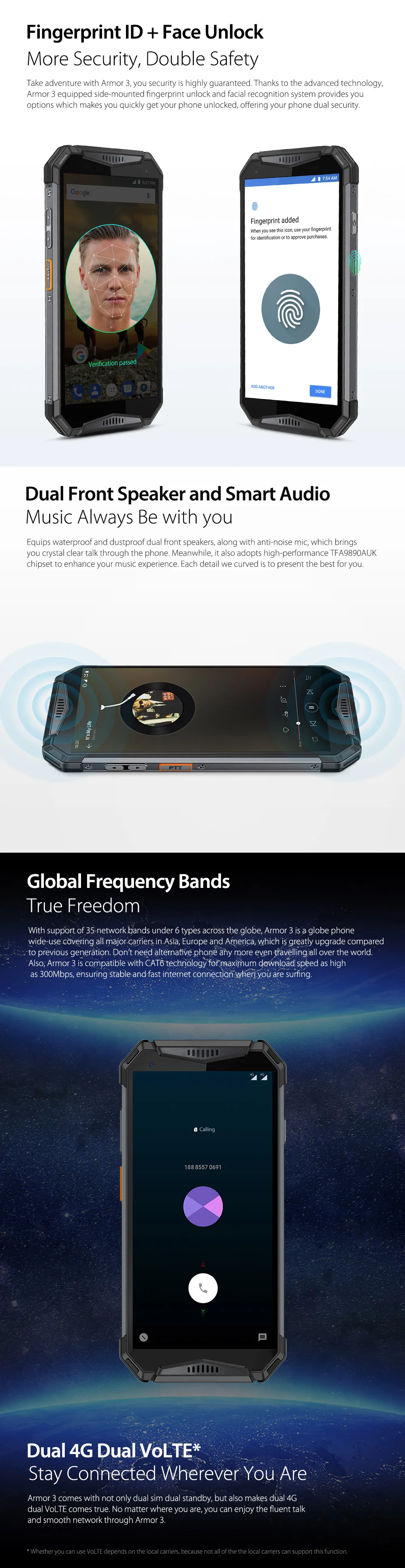 Cheap Ulefone Armor 3 IP68 Waterproof Mobile Phone 5.7" Helio P23 Octa Core 4GB+64GB Android 8.1 Camera 21.0MP 10030mAh NFC Smartphone 7