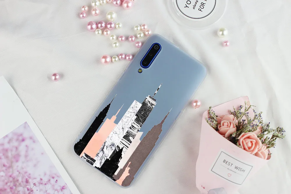 Мягкий чехол для телефона с мраморными цветами Xiaomi 9 8 A2 A3 lite Mi 9t CC9 9se 5X 6 10 Max3 6X Note10 Pro